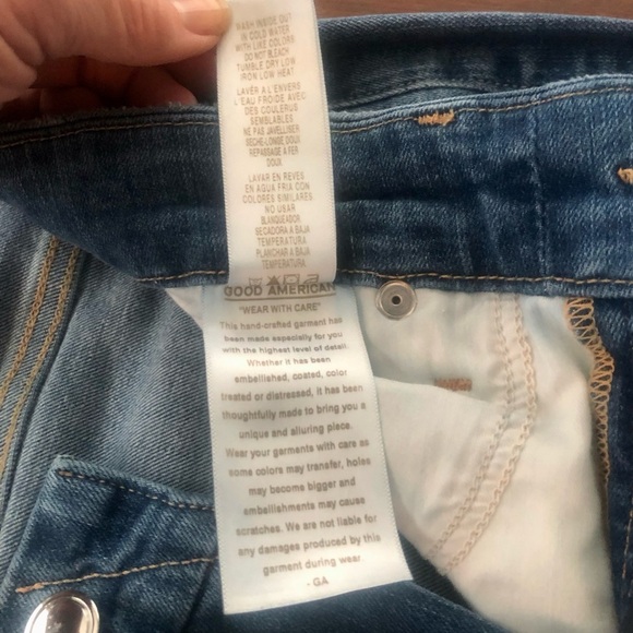 Good American Jeans. Women’ straight leg. Size 10/30 Color Blue 408. - Picture 8 of 9